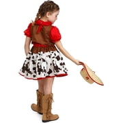Girls Cutie Star Cowgirl Halloween Deluxe Costume Outfit