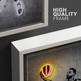 thumbnail image 4 of wall26 Framed Canvas Print Wall Art Set Neon Light Basketball Player Slam Dunk Sports &amp; Fitness Athletes Digital Art Pop Art Modern Portrait for Living Room, Bedroom, Office - 24"x36"x3, 4 of 5