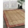 thumbnail image 2 of Ahgly Company Indoor Square Traditional Mahogany Brown Persian Area Rugs, 6' Square, 2 of 6