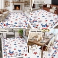 thumbnail image 5 of 5'x8' Area Rugs, 4th of July Indoor Outdoor Area Rug for Living Room Bedroom, Independence Day Blue Red Star Firework Washable Bathroom Rugs Kitchen Floor Carpet Mats Home Decor Aesthetic, 5 of 8