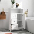 thumbnail image 4 of UV-Painted White Standing Cabinet | Versatile for Bathroom, Kitchen, or Living Room | Provide a Stable and Elegant Storage Option, 4 of 4