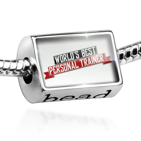 Bead Worlds Best Personal Trainer Charm Fits All European (Worlds Best Personal Trainer)