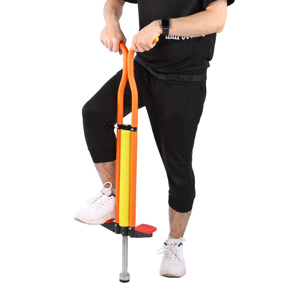 Red Single Pogo Stick Spring Jackhammer Jump Stick for Children Kids Adults Balance Training Outdoor Toy Christmas Gift
