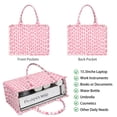 thumbnail image 2 of Large Capacity Tote Bag,Pink Breast Cancer Handbag Fashion Luxury Tote Bag,15.7"x13"x 5.1" Inches,Laptop Compatible, 2 of 6