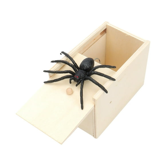 tumgatte Spider Scared Wooden Box Spoof Trick toy Spider Whole Person Black&Friday Deals