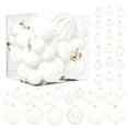 thumbnail image 2 of Bolas Navideñas de Flocado con Formas Especiales, 36 Adornos Pintados de Terciopelo Rojo | Decoraciones Navideñas de Tela Suave | Adornos para Árbol Multifuncionales, Guirnaldas y Centros de Mesa, 2 of 6