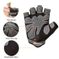 thumbnail image 5 of FORICOM Cycling Gloves - Half-Finger Cycling Gloves With Cushioning Pads, Shock-Absorbing, Non-Slip, Breathable, Suitable For Mountain Bike And Road Bike Riding - L (Gray), 5 of 5