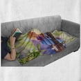 thumbnail image 6 of Spa Soft Flannel Fleece Throw Blanket, Stones Candles Eastern Yoga Relaxation Bamboos Print, Cozy Plush for Indoor and Outdoor Use, 60" x 80", Multicolor, by Ambesonne, 6 of 6