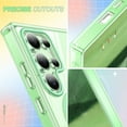 thumbnail image 3 of ELEHOLD Case for Samsung Galaxy S25 Ultra, Magnetic Front Cover Phone Case Full-Body Protection Clear Case,Green, 3 of 7