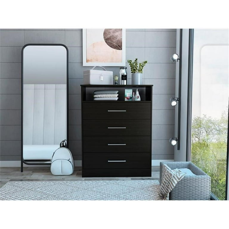 3 piece dresser and nightstand set black Belmont Solid Maple Wood 3-Drawer Nightstand in Ebony Finish