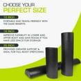 thumbnail image 4 of ProsourceFit High Density Half-Round Foam Rollers 12”, 18", 36" Black, 4 of 7