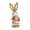 B, variant on Wicker rabbit,Easter Bunny Decor,12.11"Large Standing Sisal Rabbit Figurine,Handmade Easter Straw Mr.Bunny Statues,Cute Photo Props Gifts for Farmhouse Spring Home Porch Decorations,E