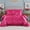 Hot Pink, variant on Luxury Satin Bed Set,Satin Ruffle Bedding Set,Satin Comforter with Sheets,Queen/King Size Bed in a Bag 8 Pcs,Silk Like Satin Luxury Silky Bed Set for All Seasons 1 Satin Comforter 4 Pillowcases 1 Fla