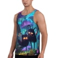 thumbnail image 2 of Gukieu Cute Fuzzy Fantasy Creatures Print Men's Quick Dry Fitness Vest, Round Neck Sleeveless Fitness Bodybuilding Top-Large, 2 of 7