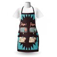 thumbnail image 3 of Gaming Apron, Nostalgic Gameboy Multiple Players Old Memories, Unisex Kitchen Bib with Adjustable Neck for Cooking Gardening, Adult Size, Seafoam Burnt Sienna, by Ambesonne, 3 of 4