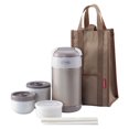 thumbnail image 1 of Tiger LWR-A092NN Stainless Steel Lunch Box With Microwavable Containers  0.9L, 1 of 3