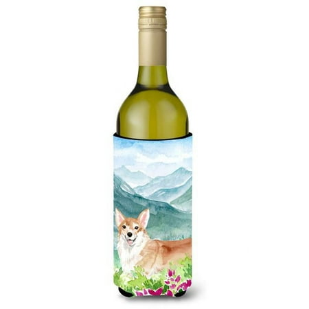 

Mountian Flowers Corgi Wine Bottle Beverage Insulator Hugger