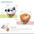 thumbnail image 4 of Melii Animal Snack Container 2 pack for Toddlers, Kids and Adults, 4 of 7