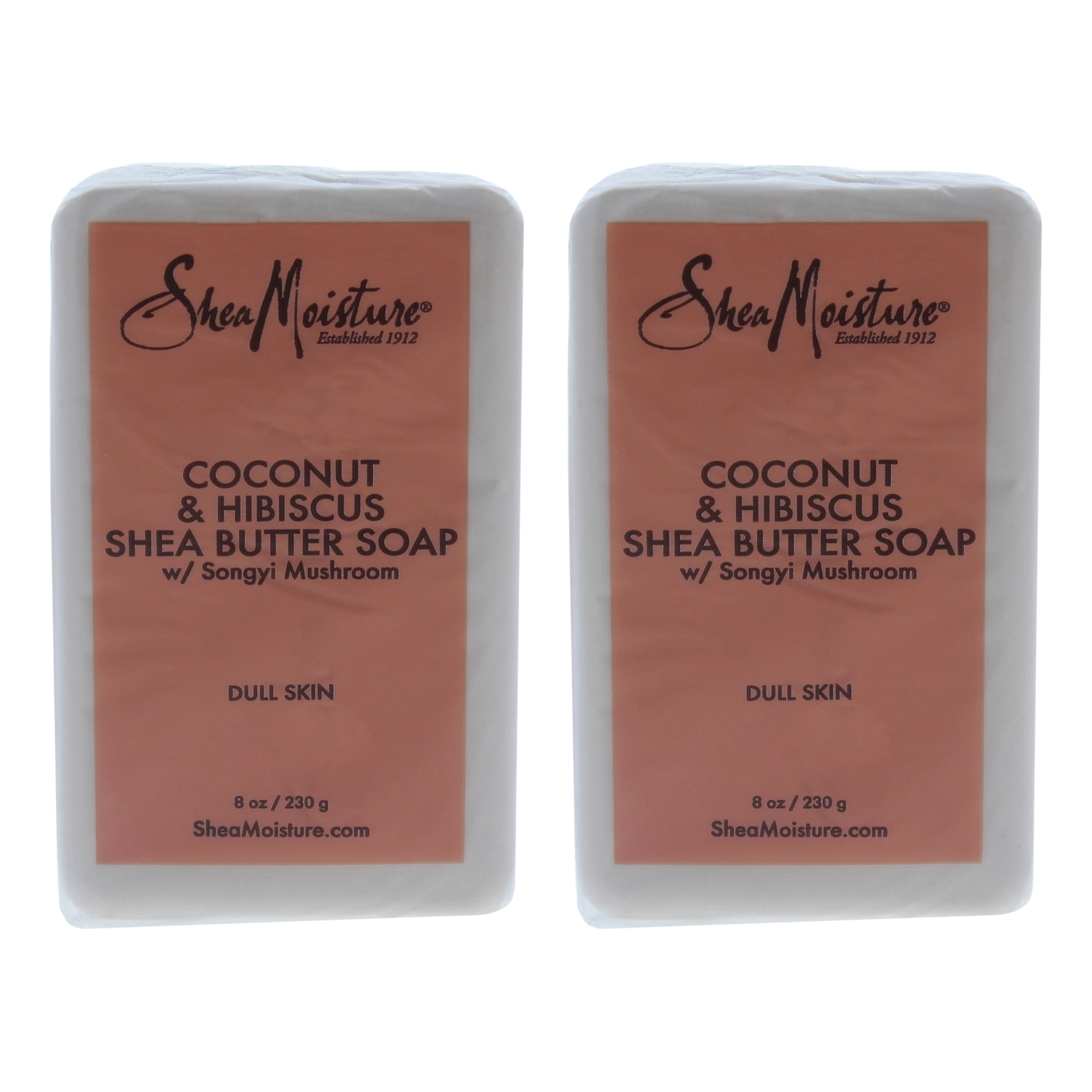 Coconut & Hibiscus Shea Butter Soap by Shea Moisture for Unisex 8 oz