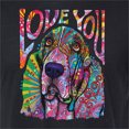 thumbnail image 2 of Colorful Beagle | Dogs Love You | Dean Russo Art Animal Lover Mens Premium Tri Blend T-Shirt, True Black, Small, 2 of 6