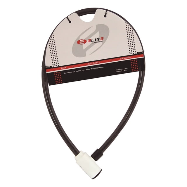 Candado Cable 20mmX1200mm Negro/Blanco Acero Flexible Elite ELITE BY BENOTTO CNDBTE0038