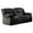 Charcoal, variant on Pemberly Row Traditional Microfiber Double Glider Reclining Loveseat in Charcoal