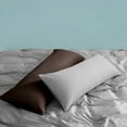 thumbnail image 5 of Flxxie 2 Pack 100% Brushed Microfiber Body Pillow Covers, Ultra Soft and Cozy Full Body Pillowcases for Adults, 20" x 54", Light Gary (Not Include Body Pillow), 5 of 7