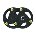 thumbnail image 5 of HAJEX Olympic Rubber Tri-Grip Plates Set 2 inch - 132LB Set - ( 11LB, 22LB, & 33LB), 5 of 5