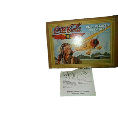 Coca-Cola 1929 Lockheed Air Express Die-Cast Coin Bank Original Factory Box