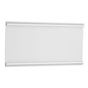 Uxcell 9.36 x 3.32inch Aluminum Name Plate Holder,2Pcs Wall Mount Sign Holder Silver Tone