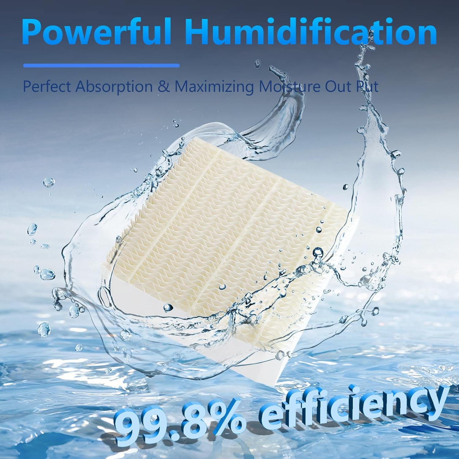 3-Pack A1043 Humidifier Wick Filters - Aftermarket Replacement for AIRCARE-Style EP9500/EP9700/8000 Series Humidifiers