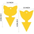 thumbnail image 4 of 48-Pack Yellow Sticky Traps for Fungus Gnats, Fruit Flies, Aphids and Flying Insects | Non-Toxic Double-Sided Sticky Bug Catcher Glue Traps for Indoor Houseplants, Flowers and Outdoor Garden, 4 of 7