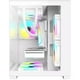 thumbnail image 4 of Gabinete Gamer XZEAL PANZER II CUBO Micro ATX Mini Torre 3 Fan Cristal Templado RGB blanco, 4 of 5