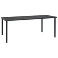 thumbnail image 2 of vidaXL 9 Piece Garden Dining Set Black Steel and Textilene, 2 of 5