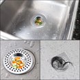 thumbnail image 4 of Tapón de colador de fregadero de cocina de acero inoxidable, juego de 4 protectores de drenaje de colador estándar, tamiz de fregadero, 4 of 5