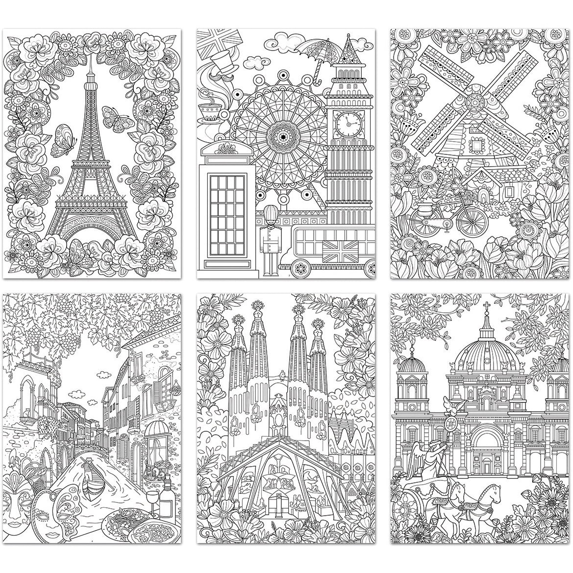 Living In Color Art Therapy Coloring Pages 6 Sheets/Pkg-World Of Wonders - Walmart.com - Walmart.com Living In Color Art Therapy Coloring Pages 6 Sheets/Pkg-World Of Wonders - Walmart.com - Walmart.com
