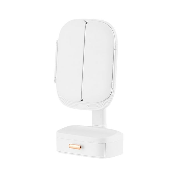 WRKEKC Clearance Rotatable LED Makeup Mirror with Adjustable Lighting, Portable Dressing Table Mirror for Bedroom and Travel