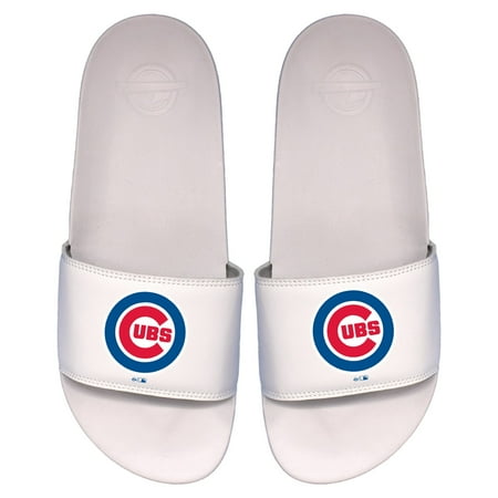 

Men s ISlide White Chicago Cubs Primary Logo Motto Slide Sandals