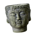 thumbnail image 3 of Maceta con cabeza de Buda, contenedor de plantas, bonsái, adorno creativo, decoración, florero, macetero para interior, escritorio, oficina y exterior Verde, 3 of 8