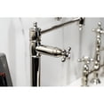 thumbnail image 4 of Kingston Brass KS3706AX Restoration Deck Mount Pot Filler Faucet, Polished Nickel, 4 of 8
