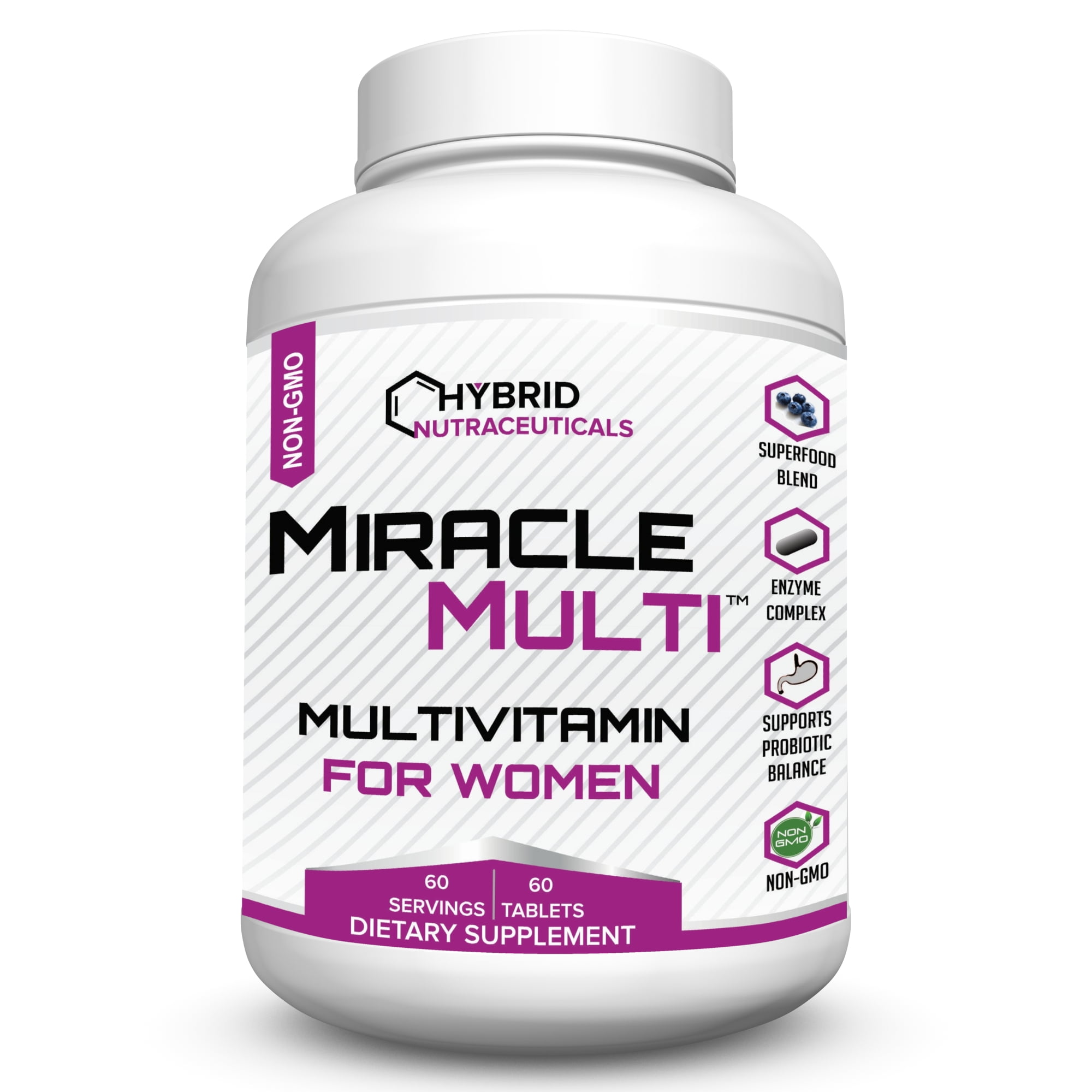 Womens Multivitamin Mineral, High Potency NonGMO Supplement with