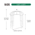 thumbnail image 6 of SCENDOR 107' H x82' W White Garden Iron Arch Arbor Gazebo, Ideal for Climbing Plants Outdoor, Wedding Arches Ceremony, 32LB, 6 of 6