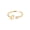 Gold Letter C, variant on Initial Rings for Women Open Adjustable Cubic Zirconia Letter Alphabet Silver Plated Stainless Steel Jewelry Silver Letter S
