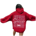 thumbnail image 7 of XINXIAOO Hoodies for Women Long Sleeve Hoodie Hoodies for Women Pullover Cozy Sweatshirts for Women Red Sweatshirt Womens Women Winter Tops Casual Clothes, 7 of 7