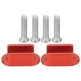 thumbnail image 2 of 2Pcs RC Rear Axle Leaf Spring Suspension Mount Plate Fit for WPL D12 1/10 Remote Control TrucksRed,, 2 of 5