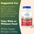 thumbnail image 3 of RidgeCrest Herbals ClearLungs Classic, Natural Lung and Nasal Daily Health Supplement for Bronchial, Respiratory, Immune, Sinus, and Mucus Wellness Support, Herbal Formula (60 Caps, 30 Serv), 3 of 7