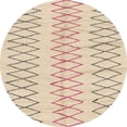 thumbnail image 1 of Ahgly Company Indoor Round Abstract Brown Solid Area Rugs, 5' Round, 1 of 6