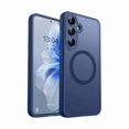 thumbnail image 1 of Chenchen Designed for Samsung Galaxy S24 Case [Full Camera Protection] [Compatible with MagSafe] Translucent Matte Shockproof Protective Phone Cover 6.2 Inch - Deep Blue, 1 of 1