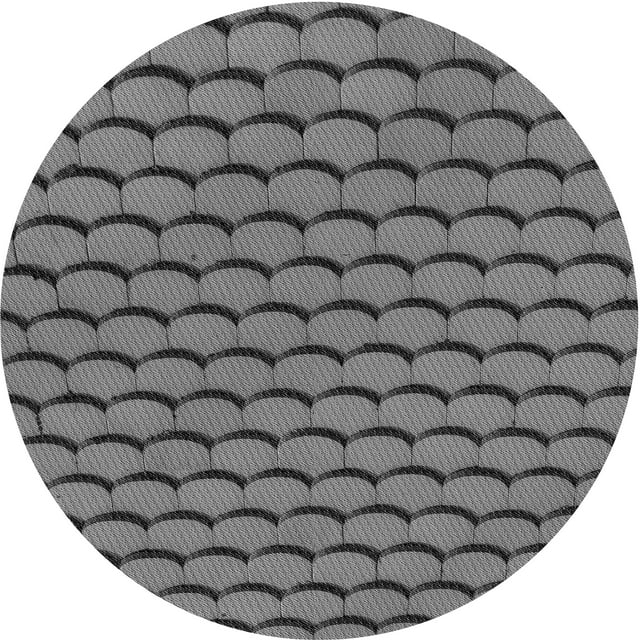Ahgly Company Machine Washable Indoor Square Transitional Gray Wolf Gray Area Rugs, 3' Square