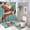 style-1061, variant on 4 Piece Shower Curtain Sets with Rugs Toilet Lid Cover And Bath Mat Pink And Purple Tiger Durable And Waterproof Colorful Tiger for Bathtub Decor